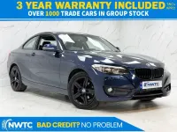 Used BMW 218 Sport Line 2017 Blue Coupe