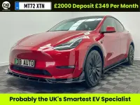 Used Tesla Model Y Long Range AWD 282 kW (384 HP) 2022 Red SUV