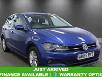 Used VW Polo SE 80 HP (58 kW) 2020 Blue Hatchback