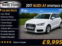 Used Audi A1 Performance 2017 White Hatchback