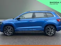 Used Skoda Karoq SportLine 140 HP (102 kW) 2019 Race blue metallic SUV