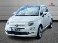 Used Fiat 500 Lounge 69 HP (50 kW) 2016 White Hatchback