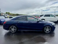 Used Mercedes CLA220 AMG line 177 HP (130 kW) 2018 Blue Sedan