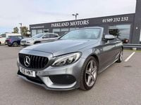 Used Mercedes C300 AMG line 245 HP (180 kW) 2018 Grey Cabriolet