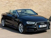 Begagnad Audi A3 Cabriolet S-Line 2018 Svart Cab
