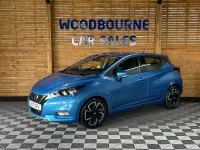 Used Nissan Micra Acenta 92 HP (67 kW) 2021 Blue Hatchback