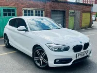 Used BMW 118 Sport Line 136 HP (100 kW) 2015 White Hatchback