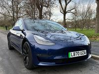 Used Tesla Model 3 Long Range AWD 77 kW (106 HP) 2020 Blue Sedan