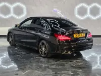 Used Mercedes CLA180 AMG line 122 HP (89 kW) 2016 Black Coupe