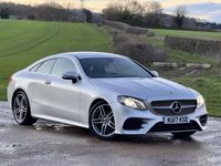Used Mercedes E220 AMG line 194 HP (142 kW) 2017 Silver Coupe