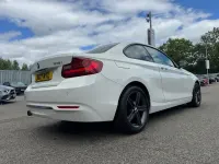 Used BMW 218 Sport Line 136 HP (100 kW) 2017 White Coupe