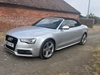 Used Audi A5 Cabriolet S-Line 177 HP (130 kW) 2013 Silver Cabriolet
