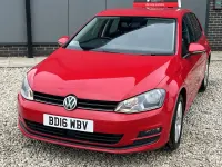 Used VW Golf VII Edition 125 HP (91 kW) 2016 Red Hatchback