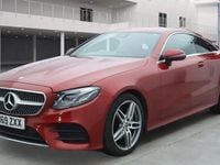 Used Mercedes E220 AMG line 194 HP (142 kW) 2019 Red Coupe