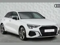 Used Audi A3 Black Edition 150 HP (110 kW) 2023 White Sedan