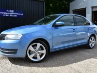 Used Skoda Rapid SE 105 HP (77 kW) 2012 Blue Hatchback
