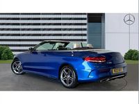 Used Mercedes C200 AMG line 180 HP (132 kW) 2023 Blue Cabriolet