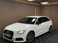 Used Audi A3 Sportback Black Edition 150 HP (110 kW) 2018 White Hatchback