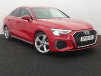 Begagnad Audi A3 S-Line 150 HK (110 kW) 2020 Röd Sedan