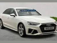 Used Audi A4 S-Line 150 HP (110 kW) 2021 White Sedan