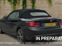 Used BMW 220 Sport Line 181 HP (133 kW) 2019 Black Cabriolet
