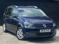 Used VW Touran SE 105 HP (77 kW) 2015 Blue MPV