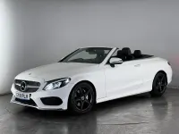 Second-hand Mercedes C220 AMG line 2018 Alb Cabrio