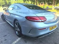 Used Mercedes C220 AMG line 170 HP (125 kW) 2017 Silver Coupe