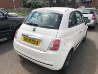 Used Fiat 500 Pop 69 HP (50 kW) 2009 White Cabriolet