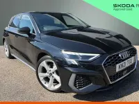 Used Audi A3 S-Line 150 HP (110 kW) 2021 Black Sedan