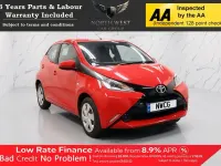 Used Toyota Aygo X-play 68 HP (50 kW) 2017 Red Hatchback
