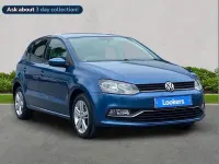 Used VW Polo Match 60 HP (44 kW) 2016 Blue Hatchback
