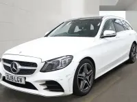 Used Mercedes C200 AMG line 198 HP (145 kW) 2019 White Estate