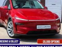 Used Tesla Model Y Long Range RWD 219 kW (299 HP) 2025 Red SUV