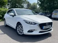 Used Mazda 3 105 HP (77 kW) 2017 White Hatchback