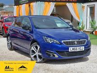Used Peugeot 308 GT-line 130 HP (95 kW) 2016 Blue Hatchback