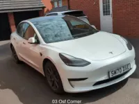 Used Tesla Model 3 Standard Range 239 kW (325 HP) 2020 White Sedan
