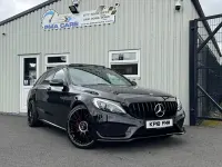 Used Mercedes C250 AMG Line Premium Plus 204 HP (150 kW) 2018 Black Estate