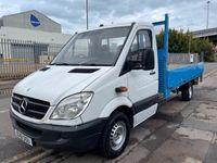 used Mercedes Sprinter 3.5t FLATBED SCAFFOLD WAGON TRUCK LONG BED NO VAT TIDY