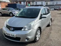 Begagnad Nissan Note Tekna 110 HK (80 kW) 2009 Silver Halvkombi