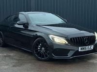 Used Mercedes C220 AMG line 170 HP (125 kW) 2016 Black Coupe