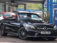 Begagnad Mercedes C220 AMG line 2017 Svart Cab