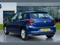 Used VW Polo SE 95 HP (69 kW) 2018 Blue Hatchback