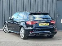 Used Audi A3 S-Line 116 HP (85 kW) 2019 Black Sedan