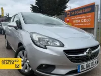 Used Vauxhall Corsa Design Edition 90 HP (66 kW) 2016 Silver Hatchback