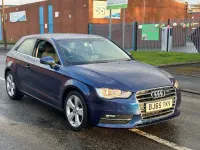 Usado Audi A3 Sport 110 HP (80 kW) 2015 Azul Citadino