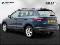 Used Skoda Karoq SE Technology 110 HP (80 kW) 2021 Petrol blue metallic SUV