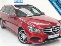 Used Mercedes E220 AMG 170 HP (125 kW) 2014 Red Estate