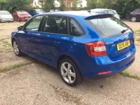 Used Skoda Rapid SE 90 HP (66 kW) 2016 Blue Hatchback