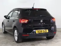 Begagnad Seat Ibiza SE Technology 95 HK (69 kW) 2018 Svart Halvkombi